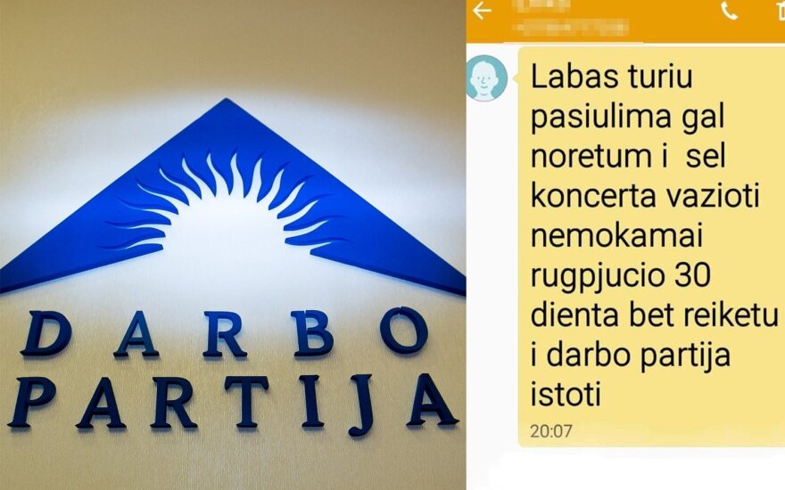 Už stojimą į Darbo partiją – nemokami bilietai į koncertą: darbiečiai tai vadina provokacija