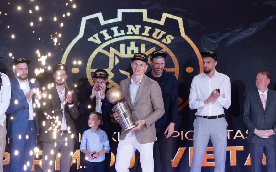 Vilniuje įteikti LKL čempionų aukso žiedai, finalo MVP – „Ryto“ kapitonas