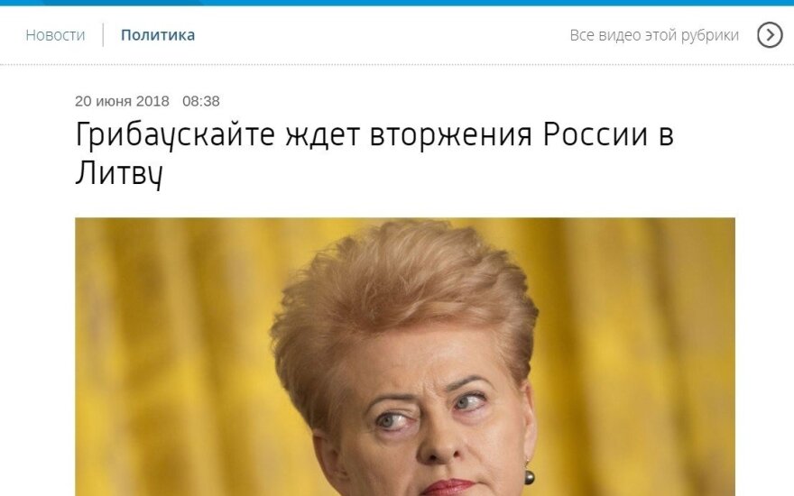 Grybauskaitės interviu tapo Kremliaus ruporų taikiniu: ar Lietuva laukia invazijos?