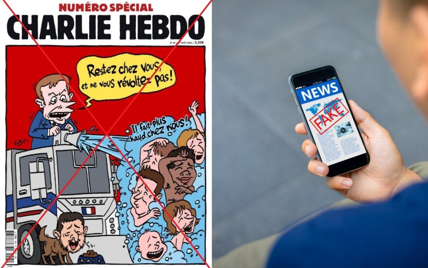 Kairėje – netikras žurnalo „Charlie Hebdo“ viršelis