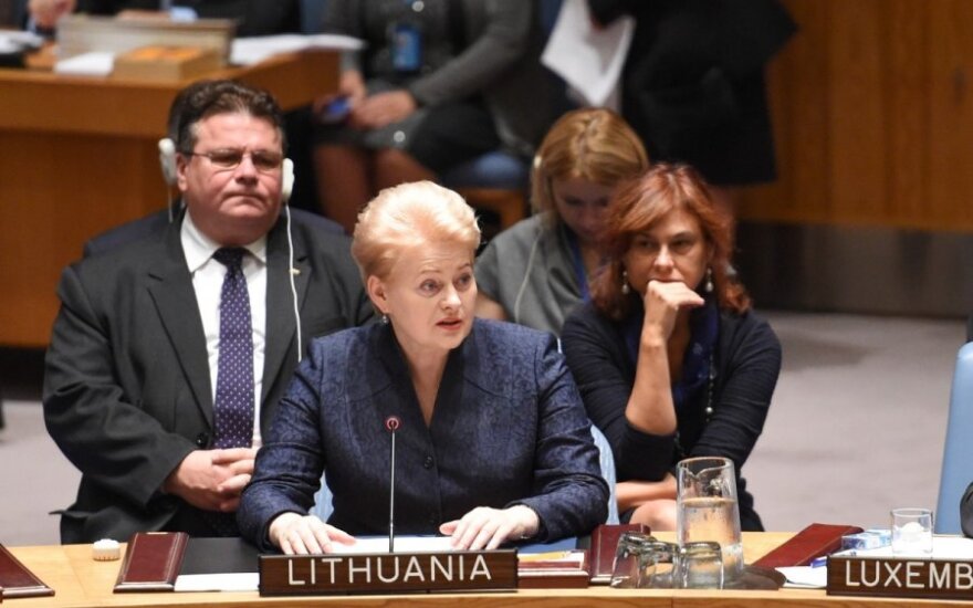 Lithuanian foreign minister, president and ambassador at UN Security Council