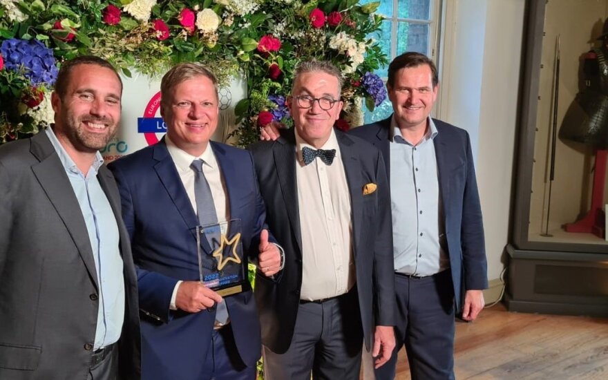 Euronics apdovanojimų akimirka Londone