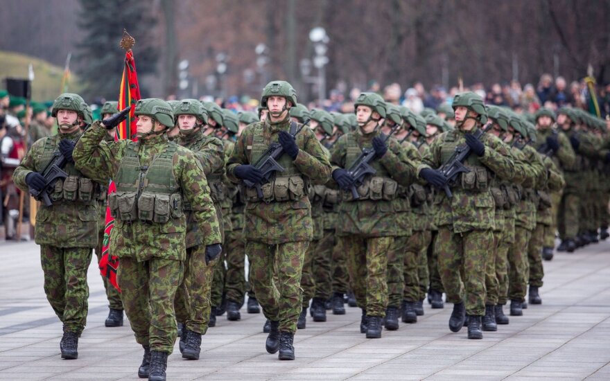 Several Hundred People Gather In Vilnius To Mark Army Anniversary EN   Lithuanian Armed Forces Day Parade 76445185 