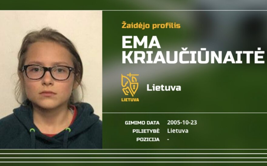 Ema Kriaučiūnaitė (lietuvosfutbolas.lt nuotr.)