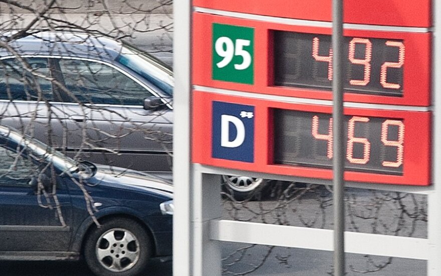 Aštuoni centai – ir litras benzino kainuos penkis litus