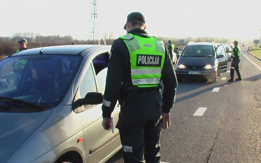 Policijos reidas prie įvažiavimo į Klaipėdą