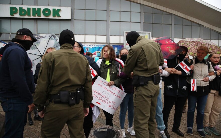 Lietuvos URM melaginga propaganda vadina Maskvos kaltinimus dėl protestų Baltarusijoje