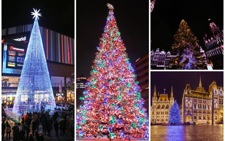 Kalėdų eglės Europos sostinėse