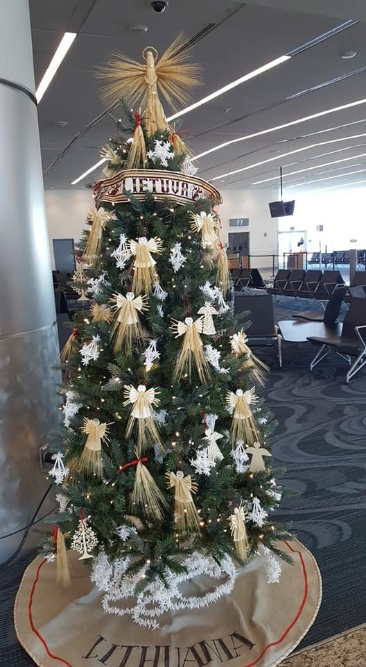 Kalėdinė eglutė Atlantos oro uoste