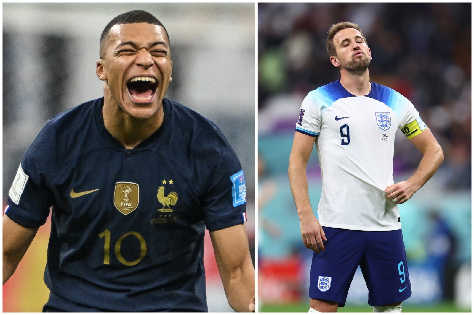 After Kane’s poor penalty, Mbappé rushed to cheer and the English blamed the referee