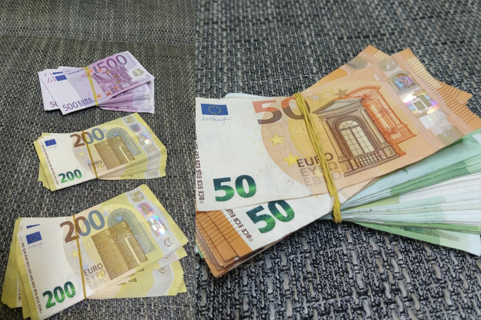 Pinigų kontrabanda Šalčininkuose: dviračiu atvažiavęs užsienietis 40 tūkst. eurų buvo prisiklijavęs prie kojų